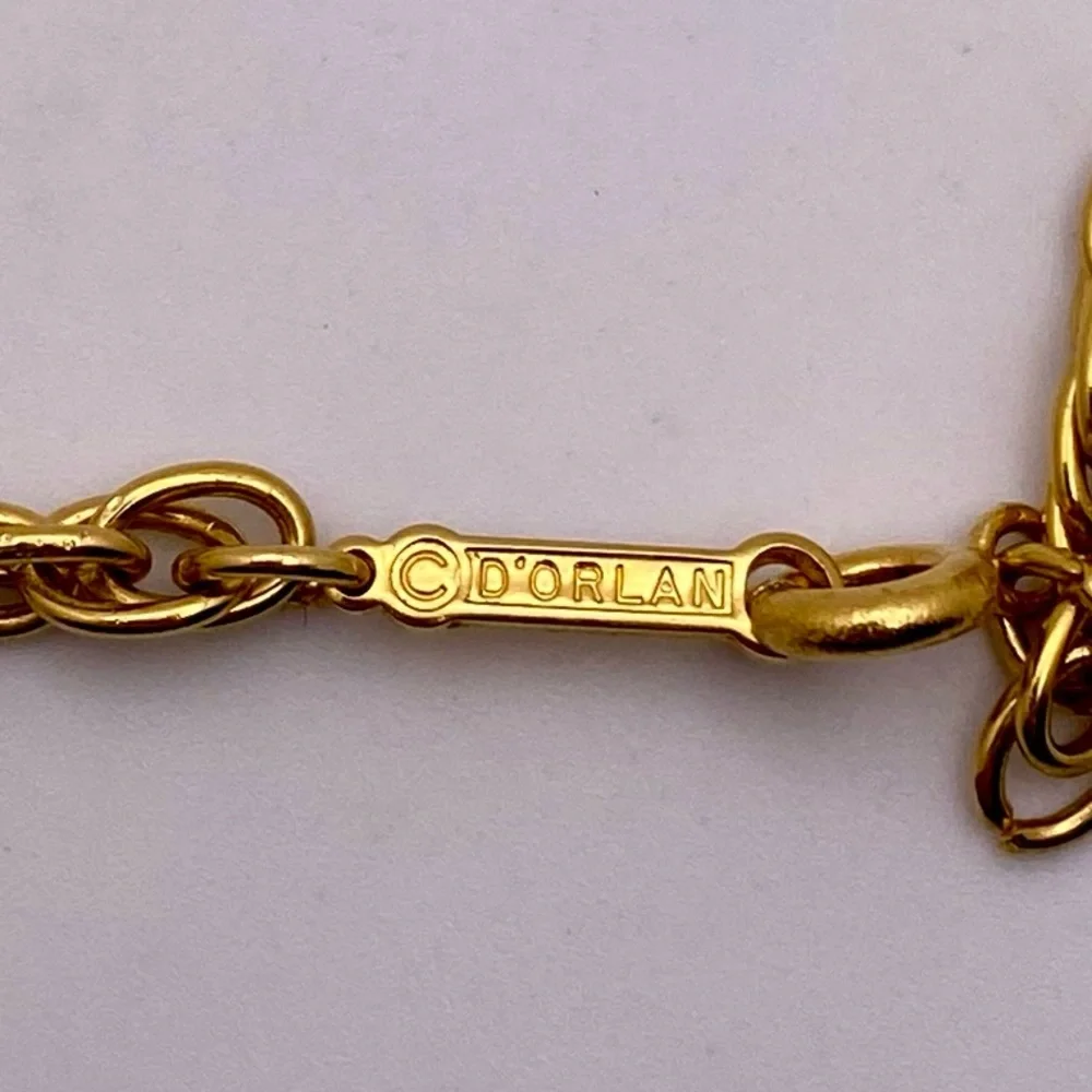 Vintage d'orlan filigree pendant and chain - Picture 5 of 5